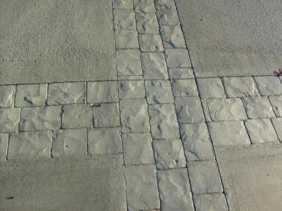 4 London Cobble Stone Texture Set Decorative Concrete Cement Stamps Mats New 