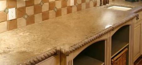 Rugged Rope Countertop Edge Form Liner, Concrete Countertop Edge Forms