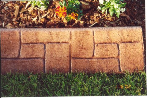 6″ Ashler/Ashlar Landscape Curbing Texture Imprint Roller | Mountain ...